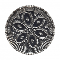 Inel din argint cu aspect vintage - mandala - India