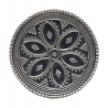 Inel masiv din argint cu aspect vintage - mandala - India - Madammi.ro