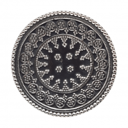 Inel din argint cu aspect vintage - mandala- India -Madammi.ro