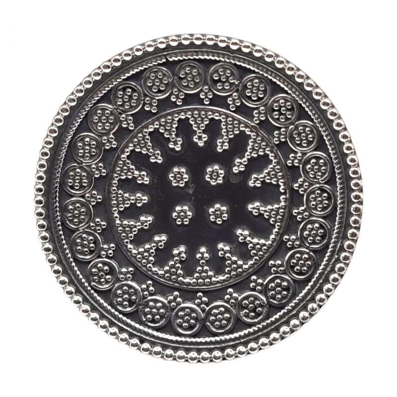 Inel masiv din argint cu aspect vintage - mandala- India -Madammi.ro