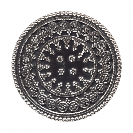 Inel din argint cu aspect vintage - mandala - India