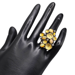 Inel argint cu opal si topaz - Madammi.ro