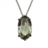 Colier din argint cu ametist verde 48ct - Madammi.ro