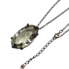 Colier din argint cu ametist verde 48ct - Madammi.ro