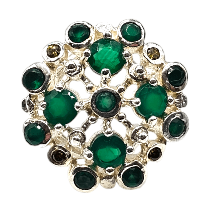 Inel argint cu onix verde si cz - Madammi.ro Inel argint cu onix verde si cz - Madammi.ro