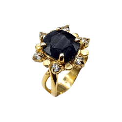 Inel argint cu safir si topaz - Madammi.ro
