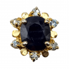 Inel argint cu safir si topaz - Madammi.ro