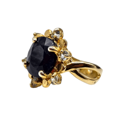 Inel argint cu safir si topaz - Madammi.ro