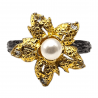 Inel argint cu perla si topaz- Madammi.ro