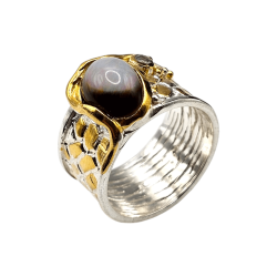 Inel argint cu opal si topaz - Madammi.ro
