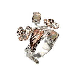 Inel argint cu opal si topaz - Madammi.ro