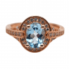 Inel din argint cu blue topaz si cz-model marchiza - Madammi.ro