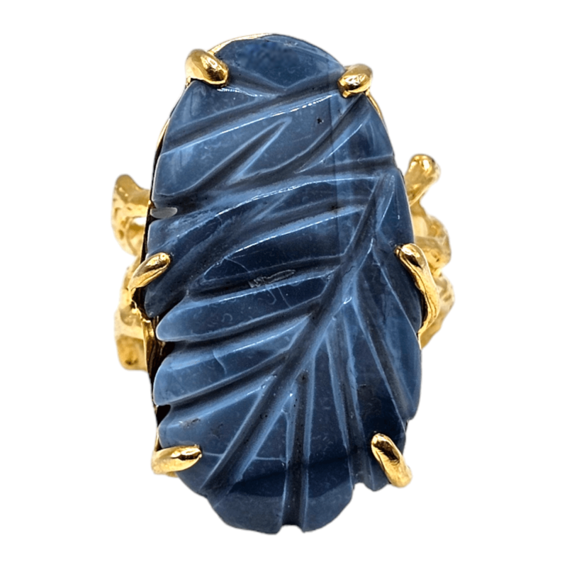 Inel argint cu opal albastru 30ct- Madammi.ro