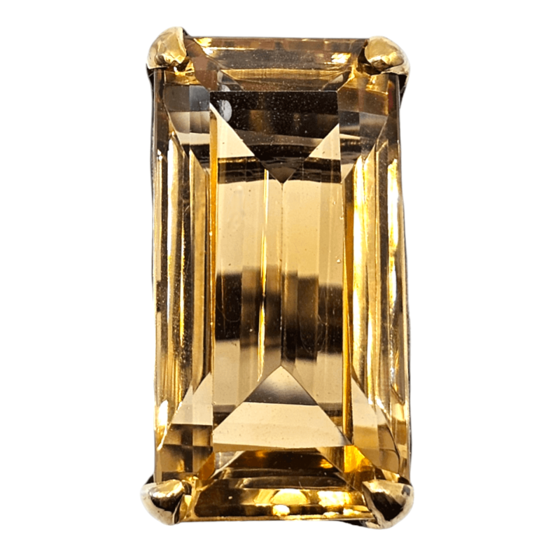 Inel din argint cu citrin 24ct - Madammi.ro
