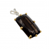 Pandantiv argint cu cuart fumuriu 40ct si topaz - Madammi.ro