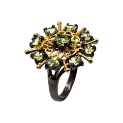 Inel argint cu peridot - Madammi.ro
