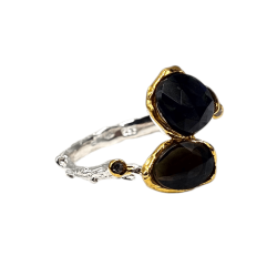 Inel argint cu opal negru - Madammi.ro
