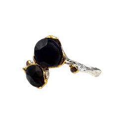 Inel argint cu opal negru - Madammi.ro