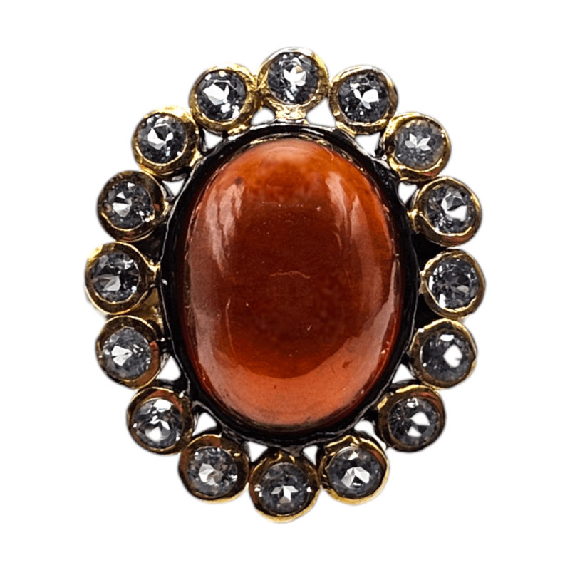 Inel argint cu hesonit si topaz - Madammi.ro Inel argint cu hesonit si topaz - Madammi.ro