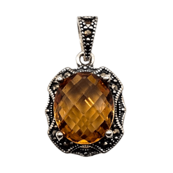 Set din argint cu zultanit si marcasite - Madammi.ro