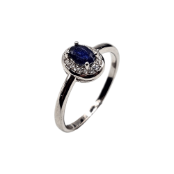 Inel argint cu safir - Madammi.ro