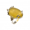 Inel argint cu opal galben 24ct- Madammi.ro
