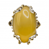 Inel argint cu opal galben 24ct- Madammi.ro