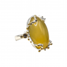 Inel argint cu opal galben 24ct- Madammi.ro