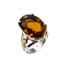 Inel argint cu citrin 15ct- Madammi.ro