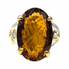 Inel argint cu citrin 15ct- Madammi.ro