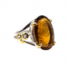 Inel argint cu citrin 15ct- Madammi.ro