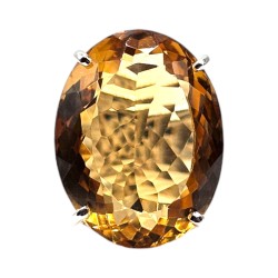 Inel argint cu citrin 28ct - Madammi.ro