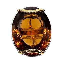 Inel argint cu citrin 38ct- Madammi.ro