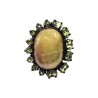 Inel argint cu safir si peridot - Madammi.ro
