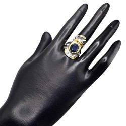 Inel argint cu safir - Madammi.ro