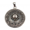 Pandantiv din argint cu aspect vintage - accente etnice- India