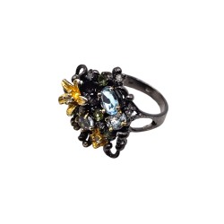 Set din argint cu topaz si peridot - Madammi.ro