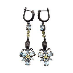 Set din argint cu topaz si peridot - Madammi.ro