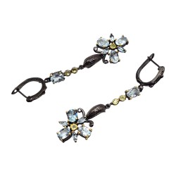 Set din argint cu topaz si peridot - Madammi.ro