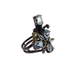 Set din argint cu topaz si peridot - Madammi.ro