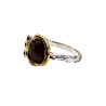 Inel argint cu opal negru si safir - Madammi.ro