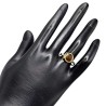 Inel argint cu opal negru si safir - Madammi.ro