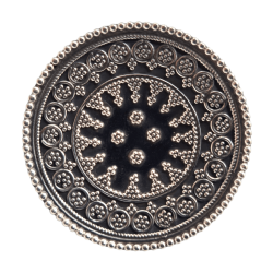 Inel masiv din argint cu aspect vintage - mandala- India-Madammi.ro