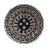 Inel masiv din argint cu aspect vintage - mandala- India-Madammi.ro