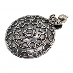 Pandantiv din argint cu aspect vintage - mandala- India