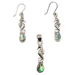 Set din argint cu abalone - madammi.ro
