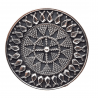 Inel masiv din argint cu aspect vintage - mandala - India-Madammi.ro
