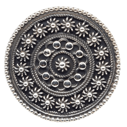 Inel masiv din argint cu aspect vintage - mandala - India-Madammi.ro