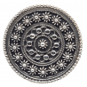 Inel masiv din argint cu aspect vintage - mandala - India-Madammi.ro