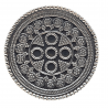 Inel masiv din argint cu aspect vintage - mandala - India - Madammi.ro